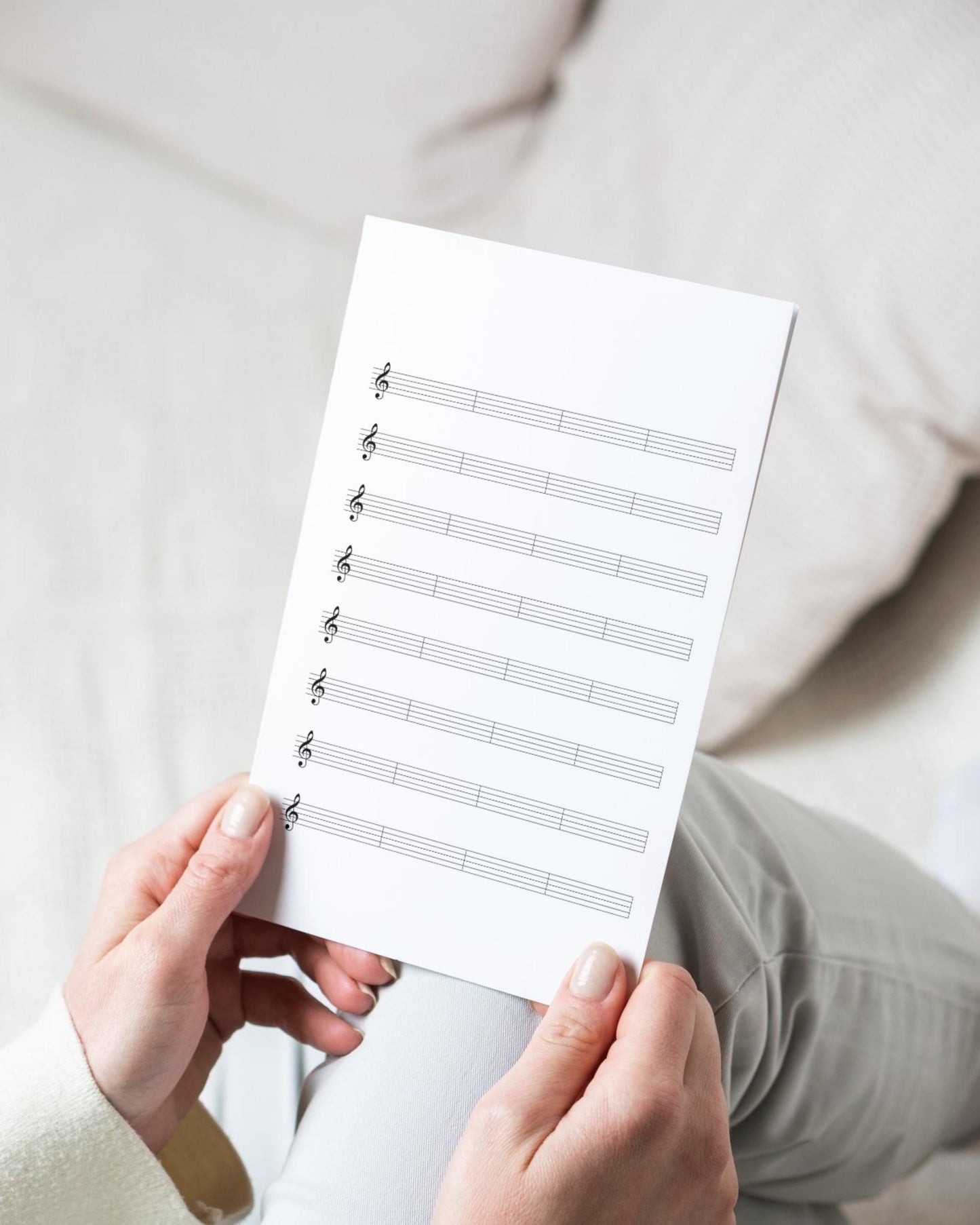 Printable Music Manuscript Paper – A4 Staff Sheets with Treble & Bass Clef PDF Download