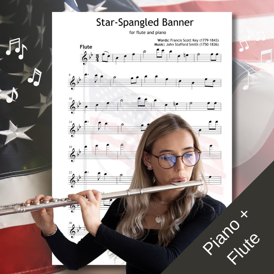 Star-Spangled Banner - 8-in-1 Digital Sheet Music Bundle | Piano, Voice & Instruments PDF | National Anthem USA | independence song