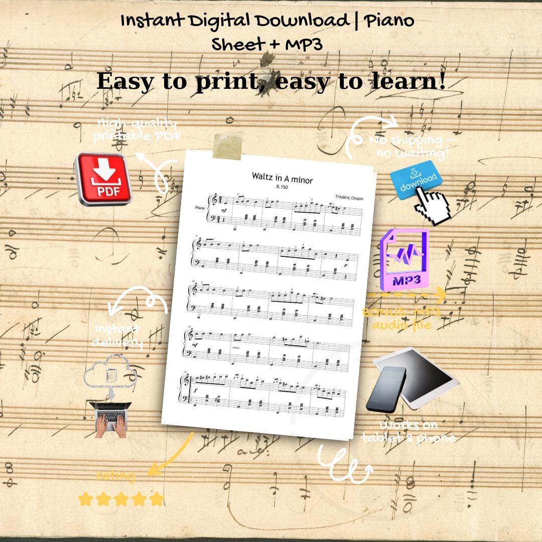 Moonlight Sonata (Full Version) - Op. 27 No. 2 - Ludwig van Beethoven - Solo Piano Sheet Music - Original Manuscript Reference PDF Download