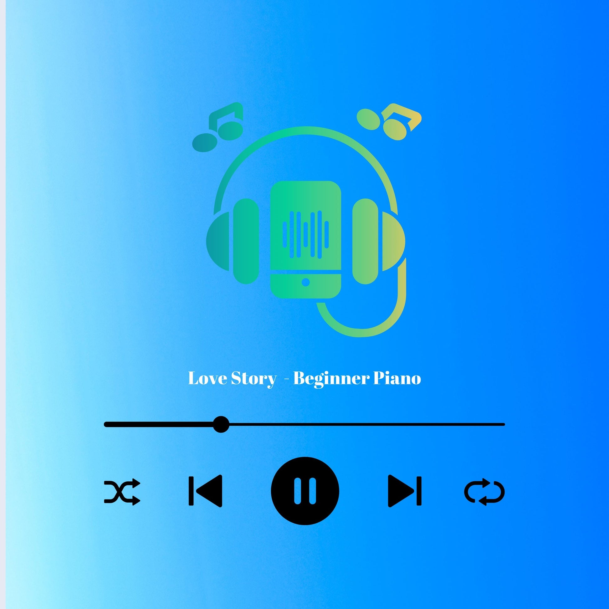 Love Story – Very Easy Piano Sheet Music (Digital Download with Finger Numbers)