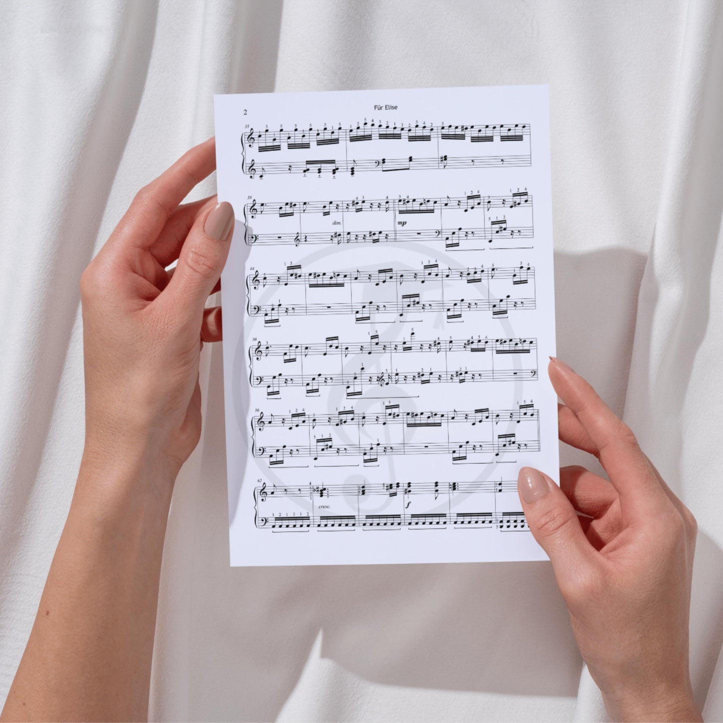 Fur Elise by Beethoven | Intermediate Piano PDF with Fingered Notes | Beethoven Score & Tutorial Video