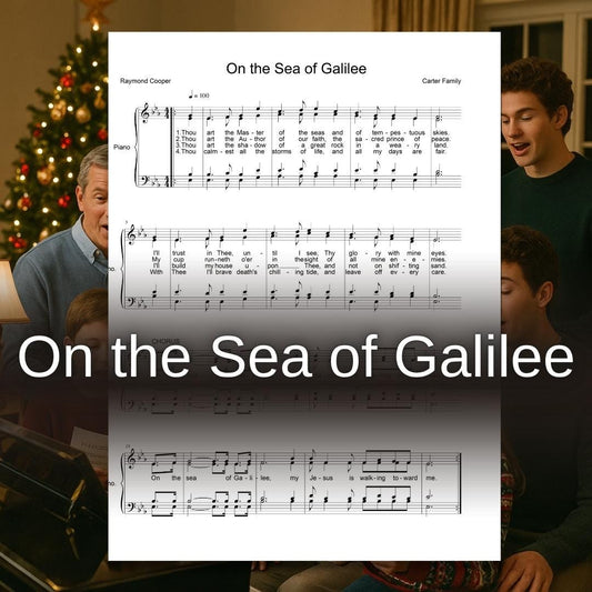 On the Sea of Galilee - Raymond Cooper | SATB Choir Sheet Music PDF Printable Gospel Hymn