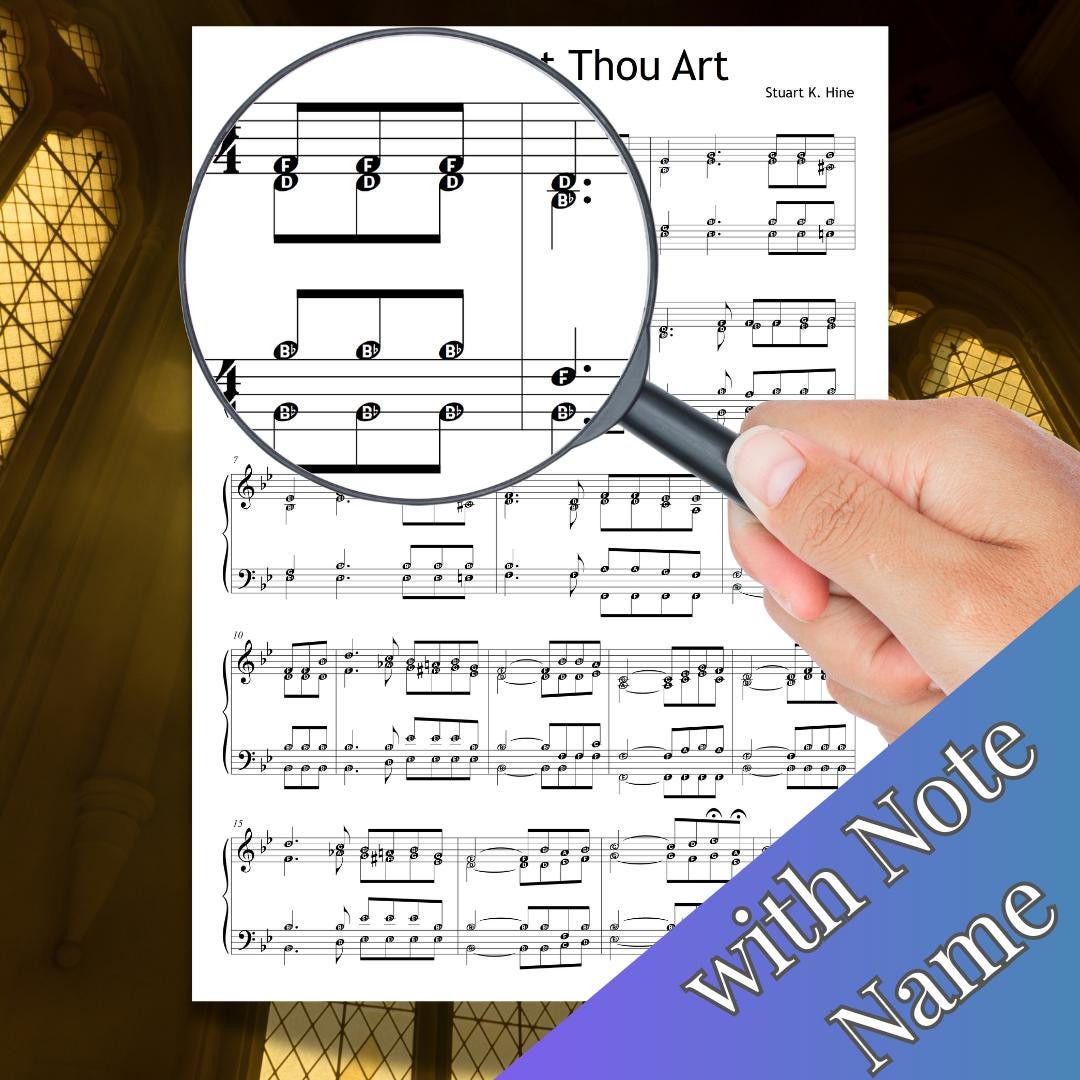 How Great Thou Art by MuzikAkademik – downloadable and simplified piano sheet music PDF with note names shown clearly. Ideal for beginner pianists, church music students, and music school learners.