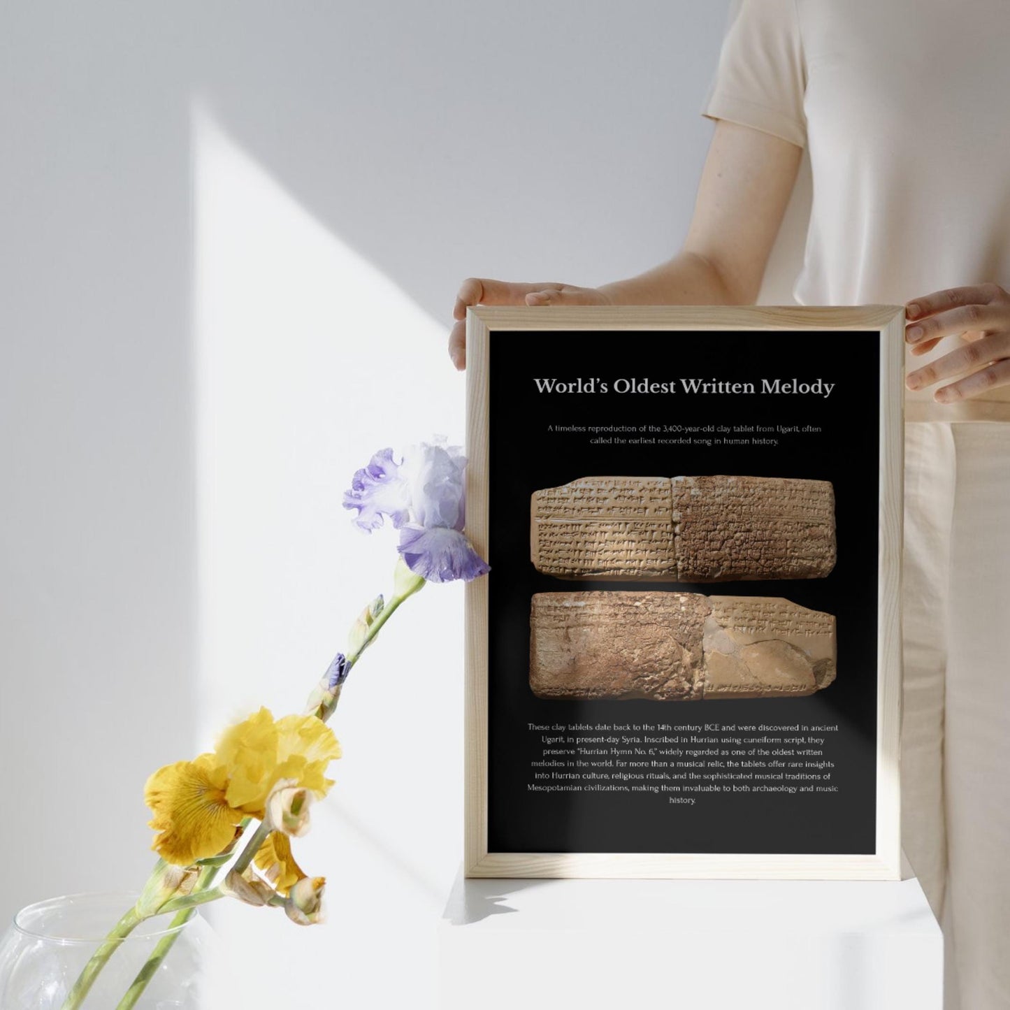 Hurrian Hymn Poster - Ancient Composer | Printable Music PDF Digital Download Teacher Gift