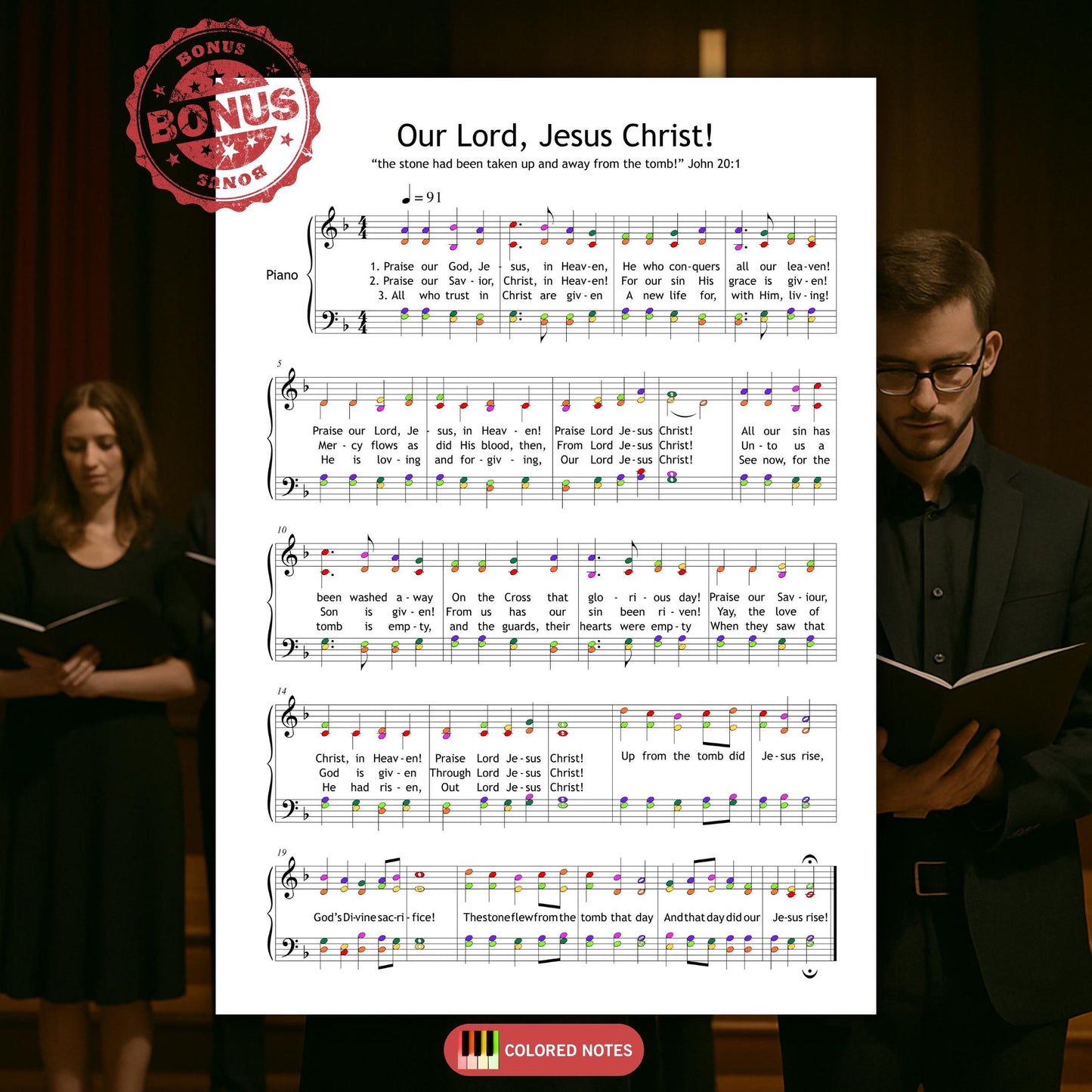 Christian hymn “Our Lord, Jesus Christ” arranged for choir and piano. This digital PDF download includes complete lyrics and a clean layout, perfect for choirs seeking meaningful liturgical music.