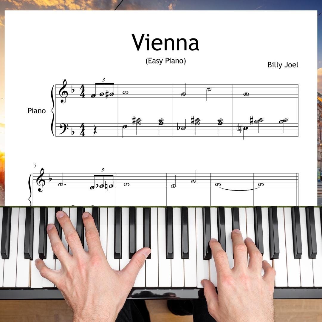 Vienna by Billy Joel | Grade 4 Printable PDF & Tutorial Video