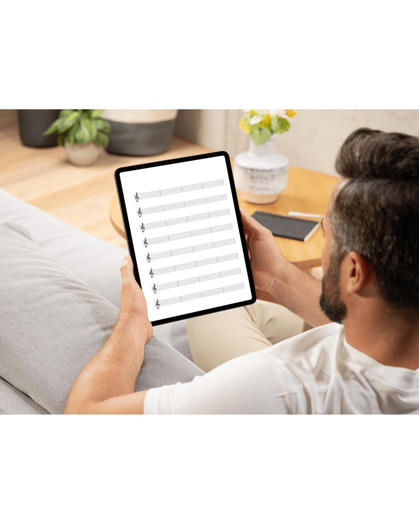 Printable Music Manuscript Paper – A4 Staff Sheets with Treble & Bass Clef PDF Download