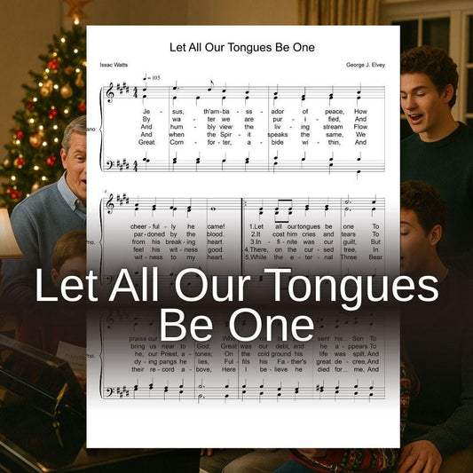 Let All Our Tongues Be One - Communion Hymn SATB Choir Sheet Music Digital PDF