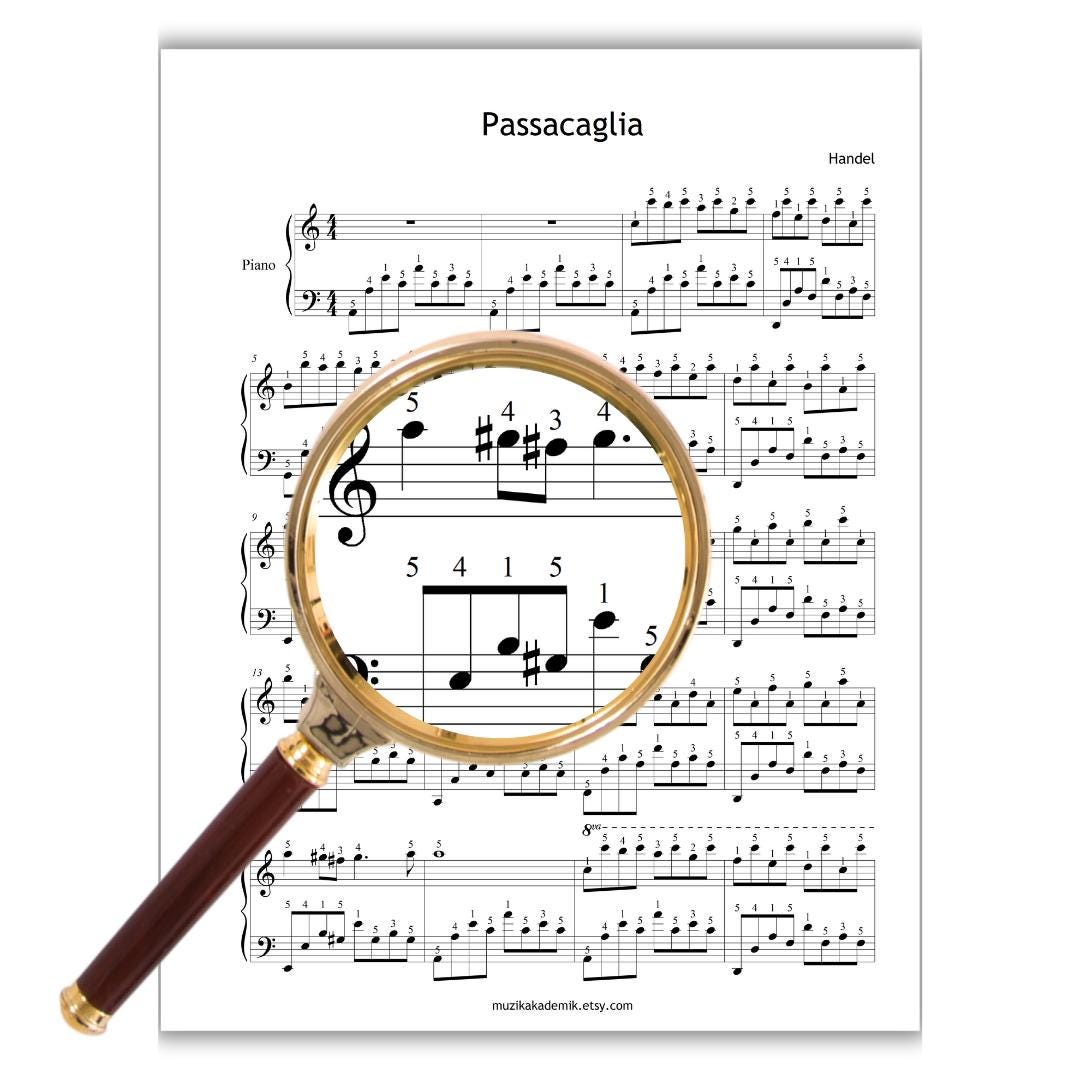 Passacaglia - Handel and Halvorsen | Grade 5 Baroque Piano Piece by Handel Halvorsen | Digital PDF Download