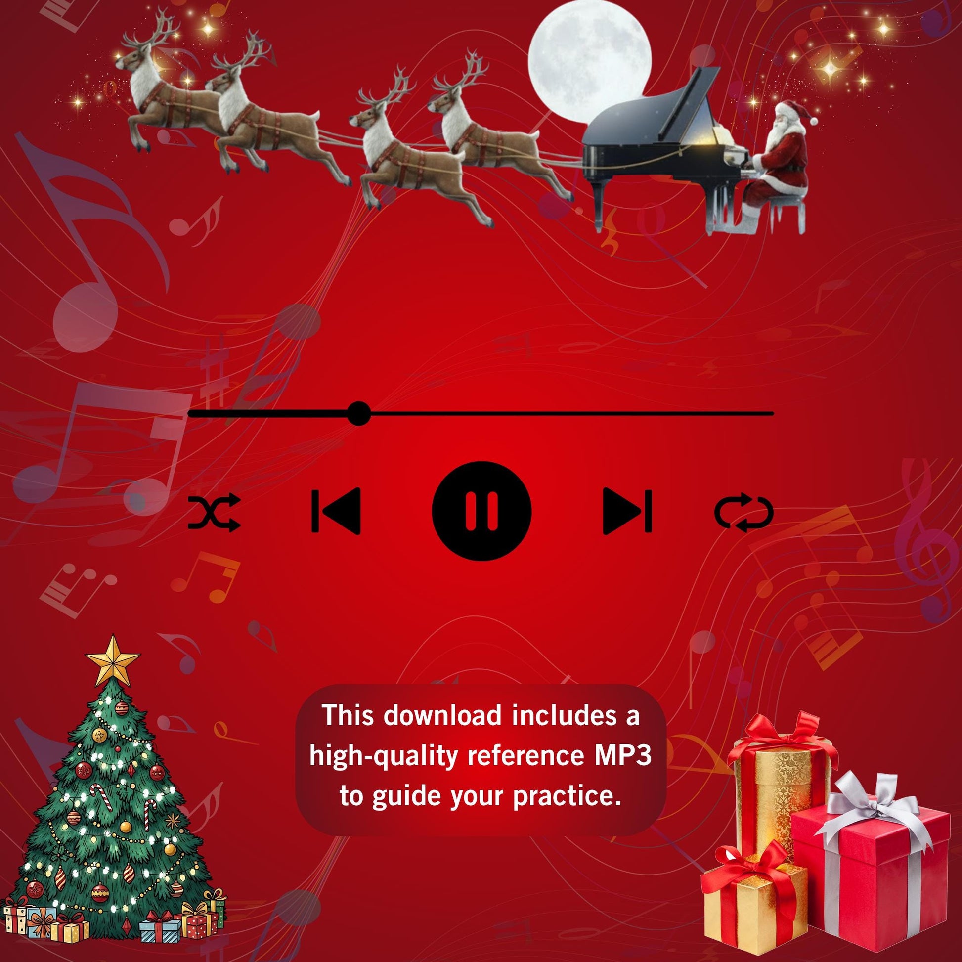 Jesus Loves Me by William B. Bradbury downloadable and simplified piano sheet music PDF ideal for Grade 1 Christmas study, featuring lyric-aligned notation, color-coded pitches, finger numbers, and MP3 reference audio.