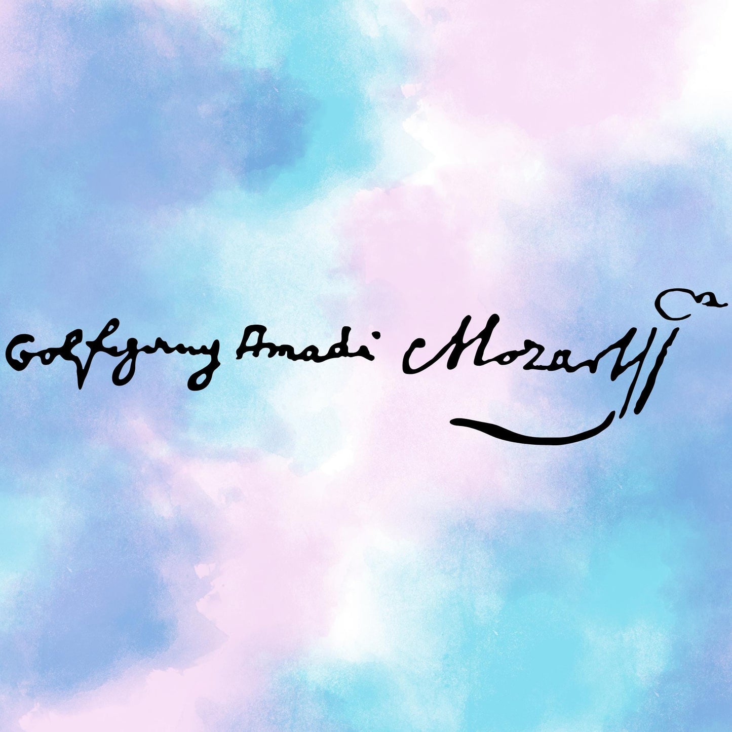Signatures of the Great Composers music wall art printable PDF and JPG, digital poster with authentic composer signatures plus 11 separate transparent PNGs, includes autographs of Bach, Mozart, Beethoven, Chopin, Wagner, Brahms, Tchaikovsky, Debussy, Schubert, Vivaldi, and Ravel, ideal for décor, teaching, and creative projects.