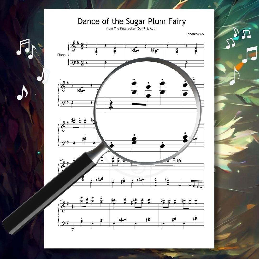 Sugar Plum Fairy Sheet Music – Grade 5 Ballet Piano Sheet | Tchaikovsky Nutcracker PDF Download