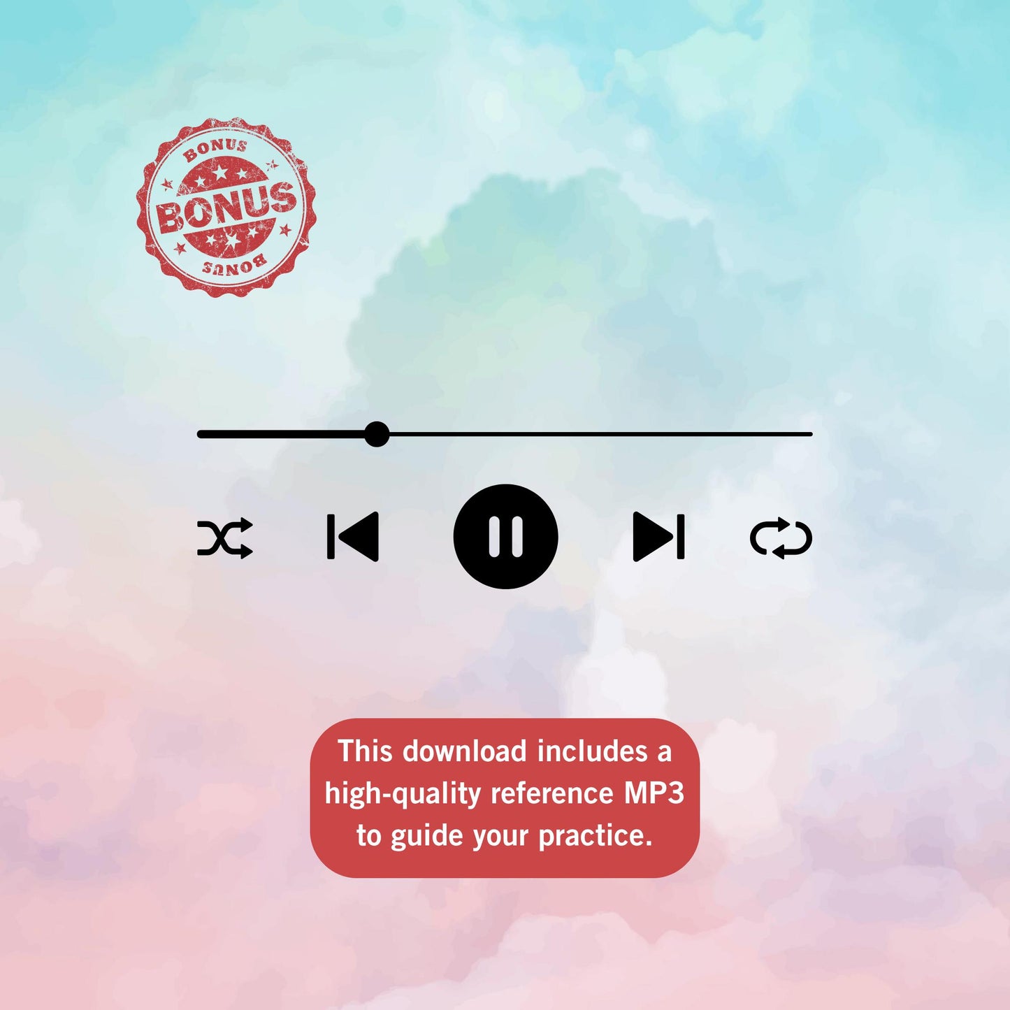 Morning Has Broken simplified piano score bundle preview, includes color, note-named, and combined versions with MP3 and MP4 learning resources.