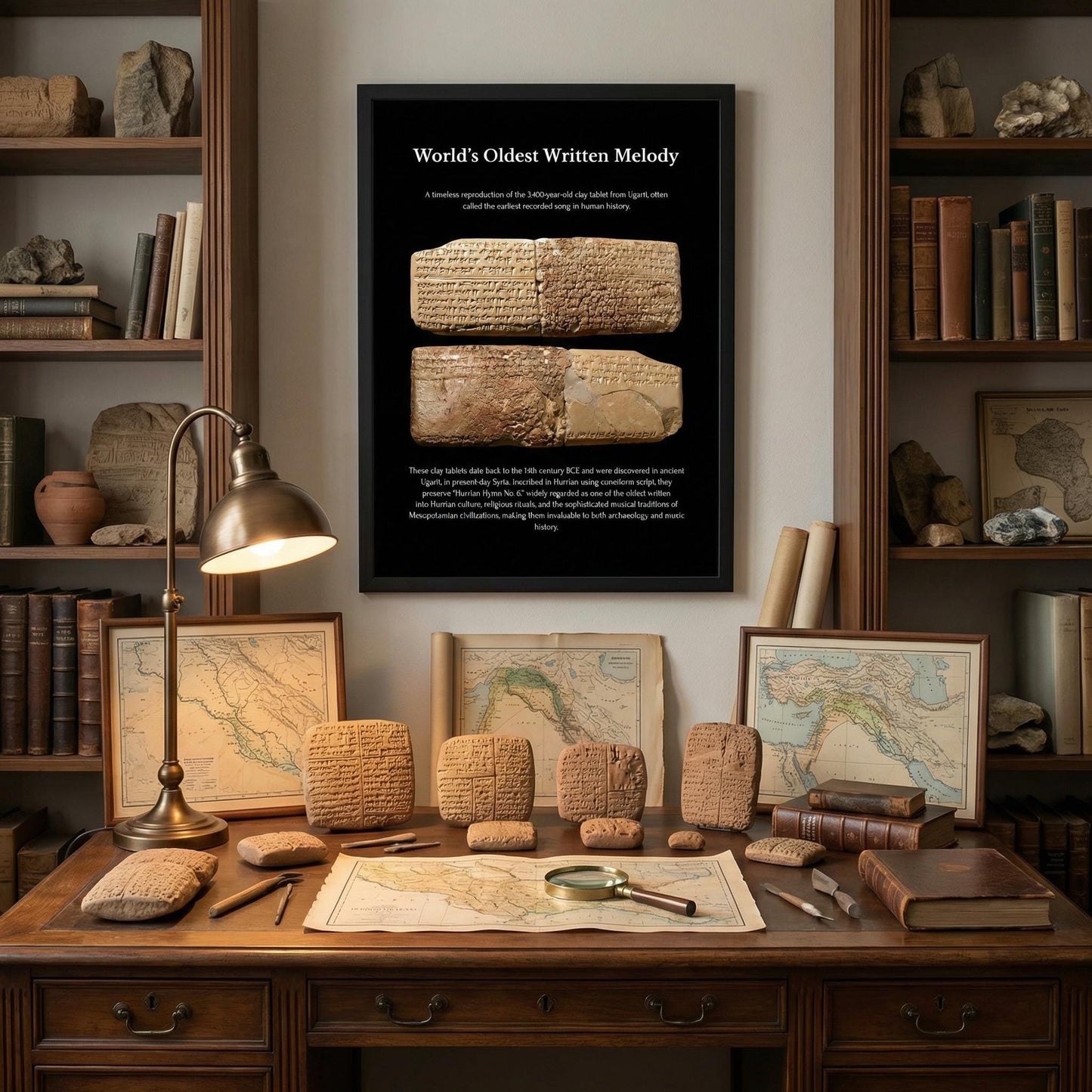 Hurrian Hymn Poster - Ancient Composer | Printable Music PDF Digital Download Teacher Gift