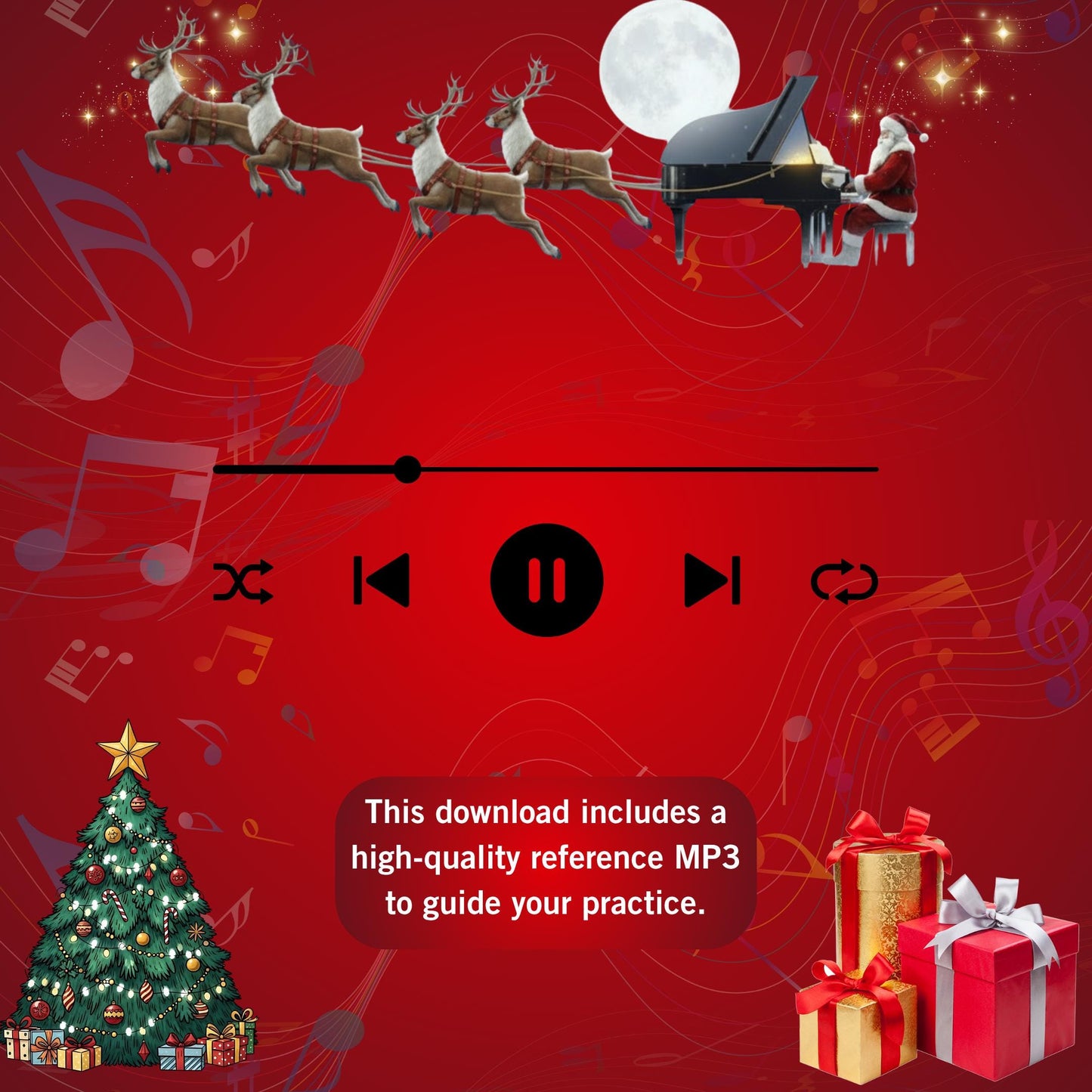 Adeste Fideles (O Come All Ye Faithful) by John Francis Wade downloadable and simplified piano sheet music PDF tailored for learners seeking a Christmas music sheet download incorporates Christmas gifts 2025 digital gifting ideas, offering Grade 1 lyrics, finger numbers, note names and color notes for easy holiday practice.