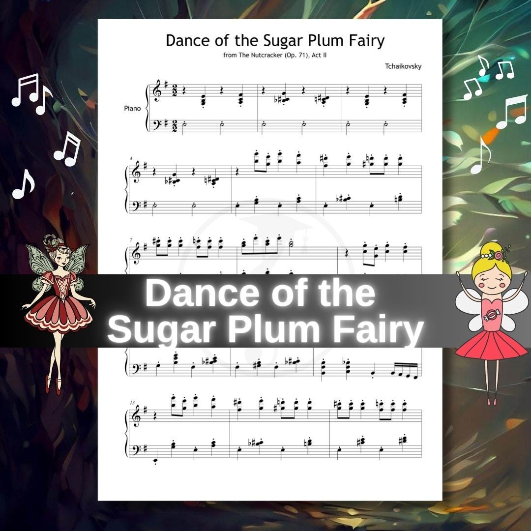 Sugar Plum Fairy Sheet Music – Grade 5 Ballet Piano Sheet | Tchaikovsky Nutcracker PDF Download