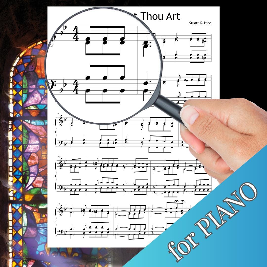 How Great Thou Art - Gospel Hymn Sheet Music - Printable PDF Piano Choir Score