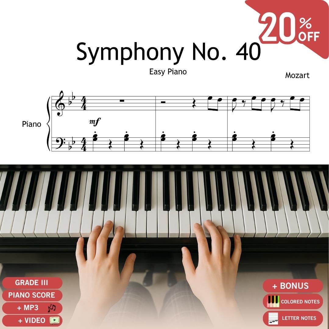 Symphony No. 40 by Mozart | Grade 3 Digital Download