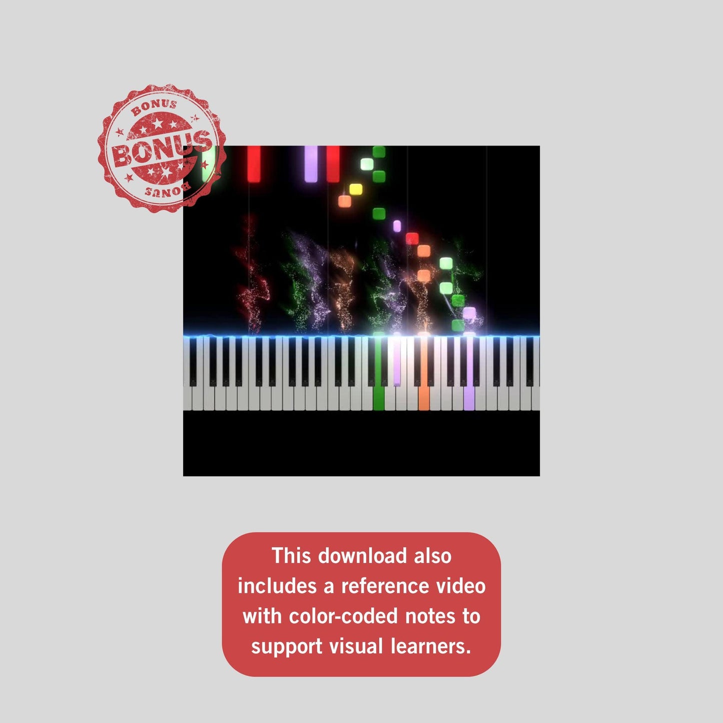 Canon in D Pachelbel easy piano sheet printable digital PDF showing ensemble options for piano, flute, and violin, beginner-friendly arrangement ideal for classroom instruction.

Canon in D simplified piano and ensemble bundle by Johann Pachelbel, printable and tablet-optimized PDF with MP3 and tutorial video, perfect for beginner piano education.