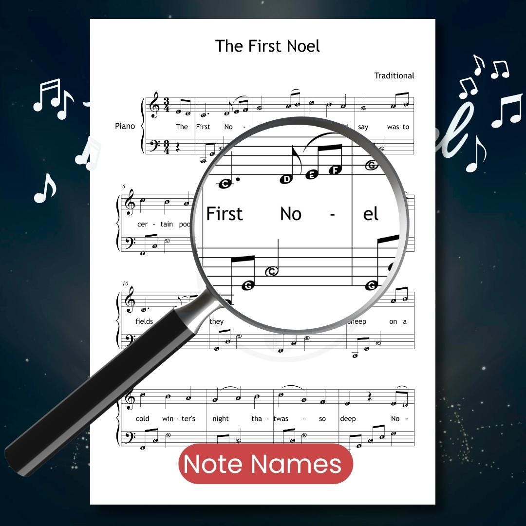 The First Noel | Easy Christmas Carol Sheet PDF Video Lesson