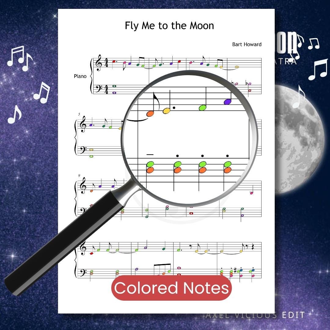 Fly Me to the Moon | Grade 3 & 4 Jazz Standard Piano PDF