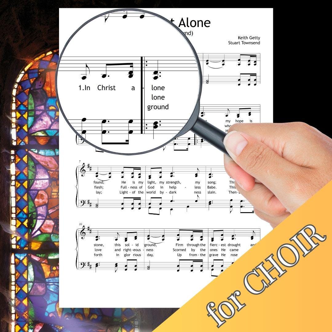 Pedagogically enhanced piano version of In Christ Alone, including finger numbers for every note. A useful edition for technique development, hand positioning, and phrasing accuracy. Designed for intermediate piano students in sacred music programs or formal piano curricula. Printable PDF, classroom-friendly format.