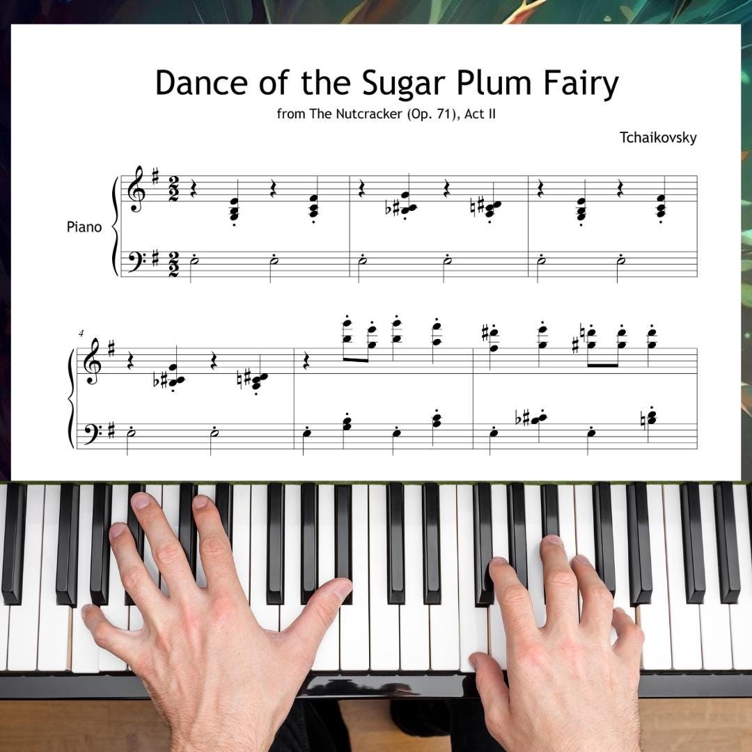 Sugar Plum Fairy Sheet Music – Grade 5 Ballet Piano Sheet | Tchaikovsky Nutcracker PDF Download