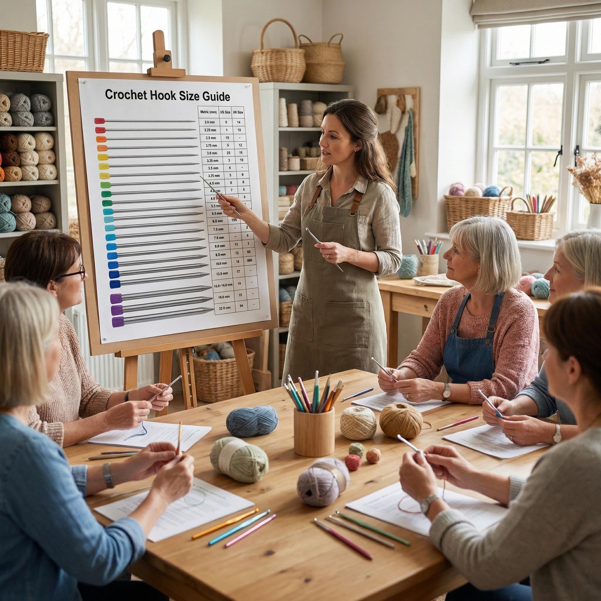Knitting Needle Size Reference Printable – Metric, US and UK Needle Chart for Knitters | Digital Download 
Printable knitting needle conversion chart with a distraction-free design, helping knitters avoid sizing mistakes when following patterns from different countries.