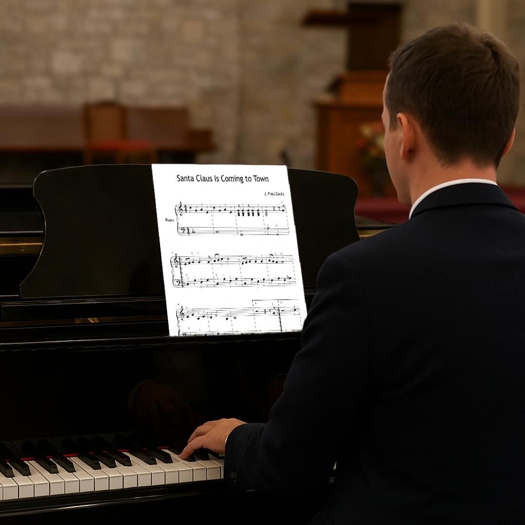 Santa Claus Is Coming to Town | Grade 3 Holiday Piano Tutorial PDF