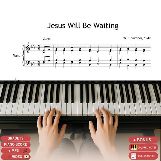 Jesus Will Be Waiting - W. T. Sumner | Vintage Gospel Hymn SATB Sheet Music PDF Download