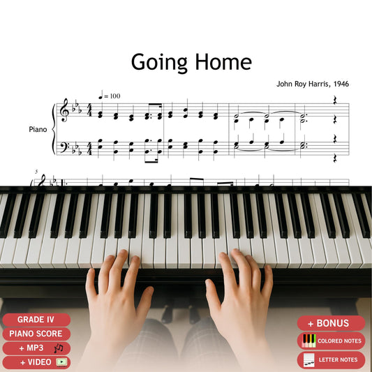 Going Home by John Roy Harris, SATB choir and piano sheet music in printable PDF format.
A touching gospel classic ideal for funerals, homecomings, church services, and spiritual remembrance events.