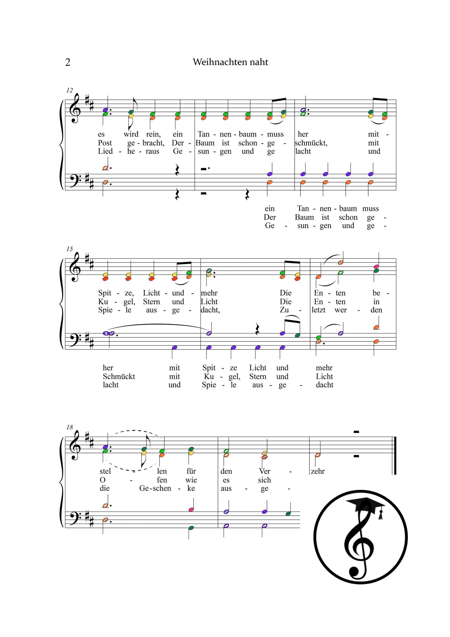 Weihnachten naht (Joy to the World) by Georg Friedrich Händel downloadable piano and vocal score PDF displayed with full German lyrics and piano accompaniment in a clean, readable format optimized for instant digital download and holiday music preparation.