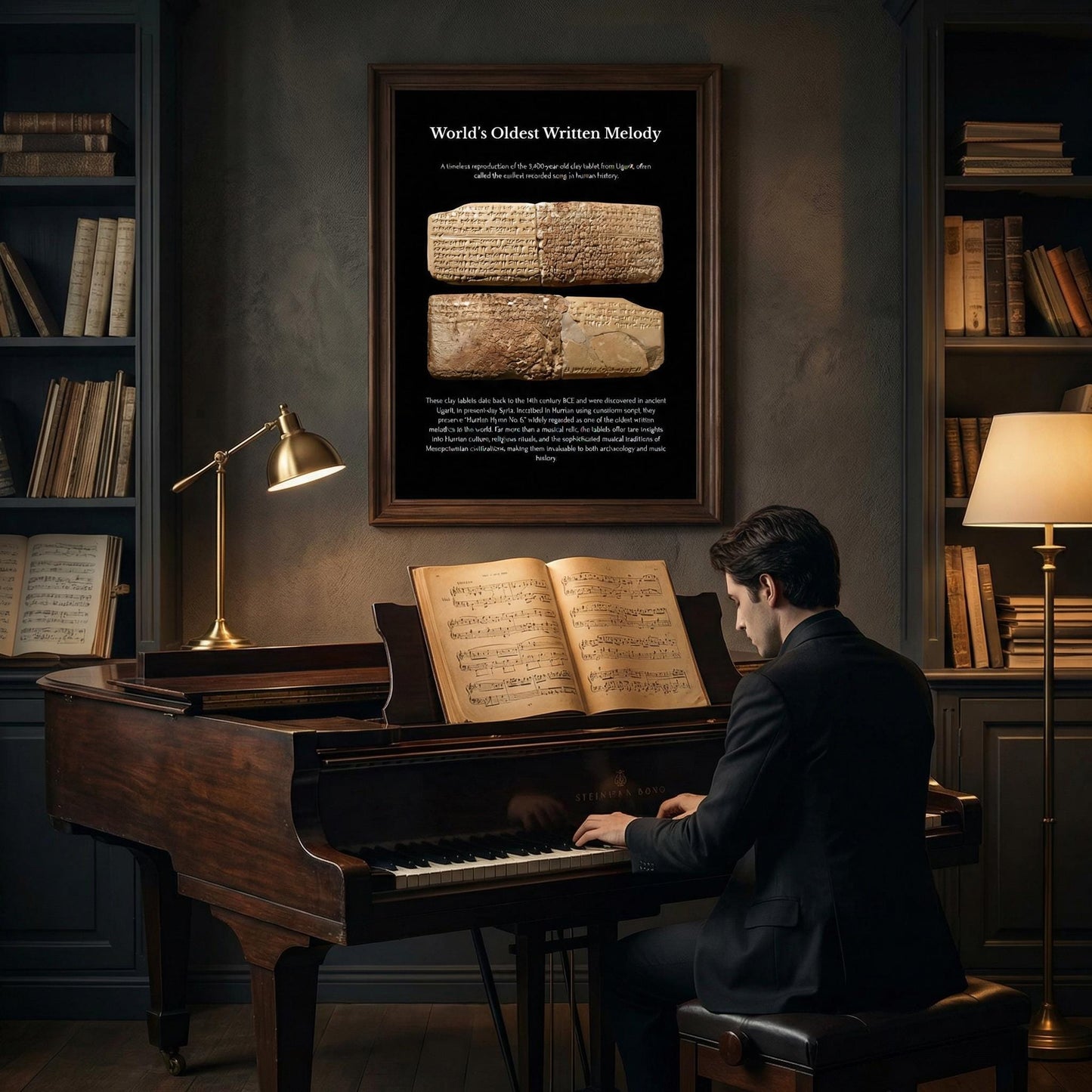 Hurrian Hymn Poster - Ancient Composer | Printable Music PDF Digital Download Teacher Gift