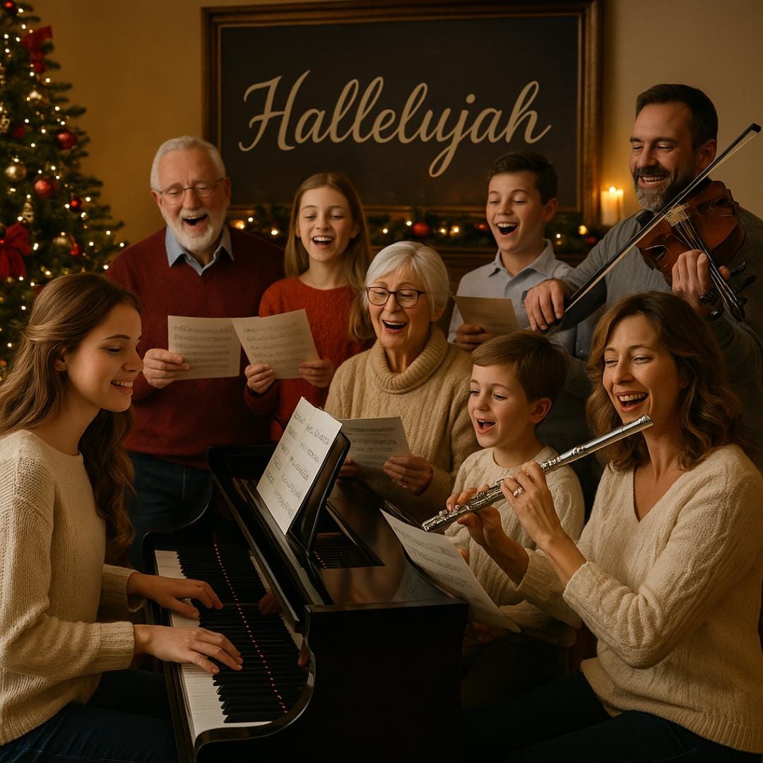 Hallelujah by L. Cohen - Grade 5 Intermediate Piano Sheet Music PDF with Fingerings | Christmas + Bonus Flute, Violin, Clarinet, Choir