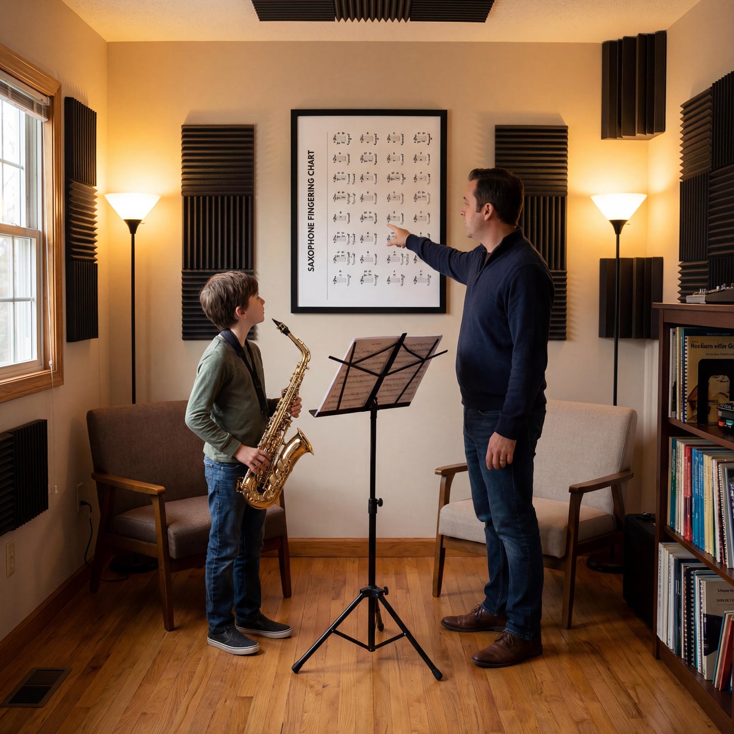 Saxophone Fingering Chart – Alto Tenor Baritone Soprano | Printable Digital Poster