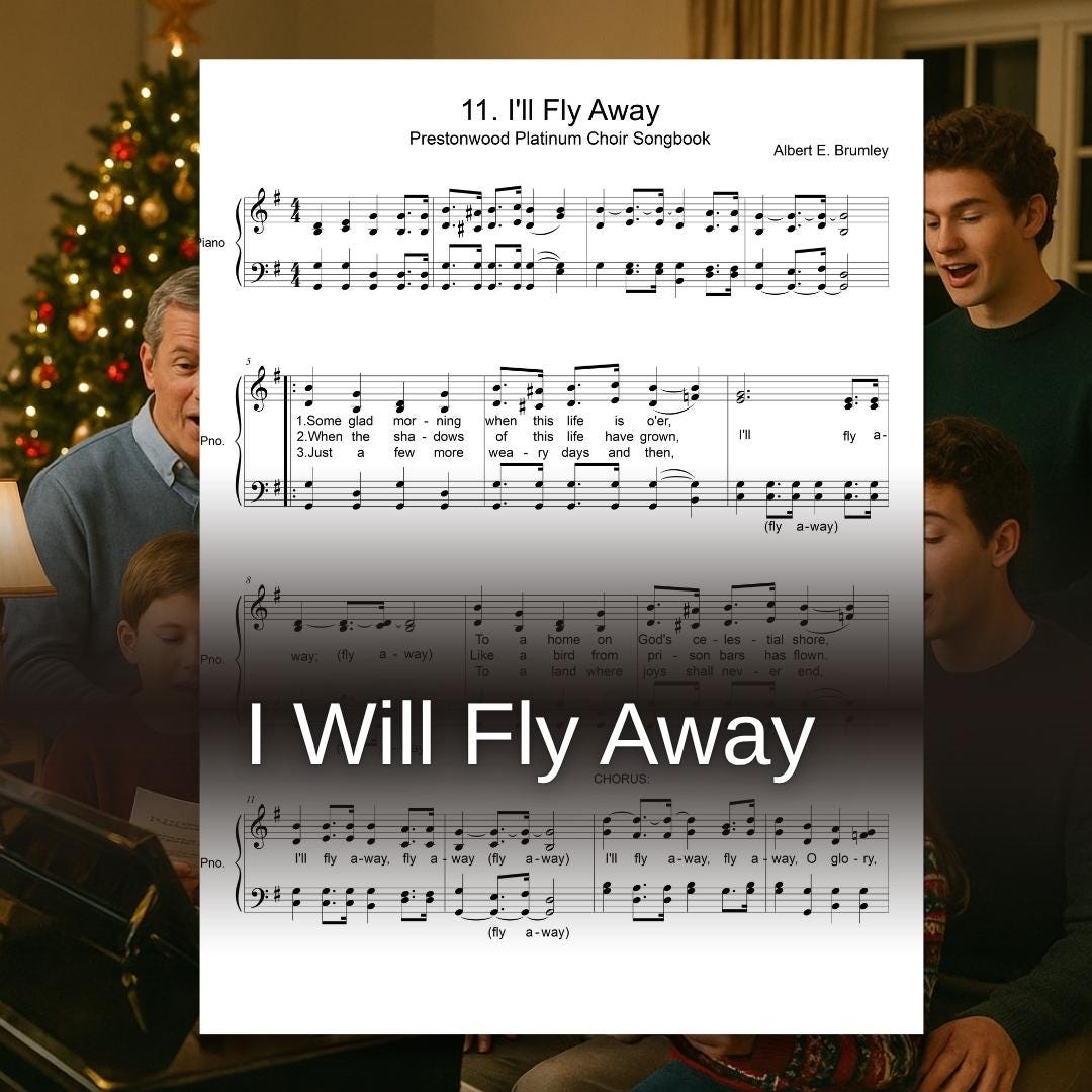 I’ll Fly Away | SATB Choir, Piano Accompaniment PDF Download