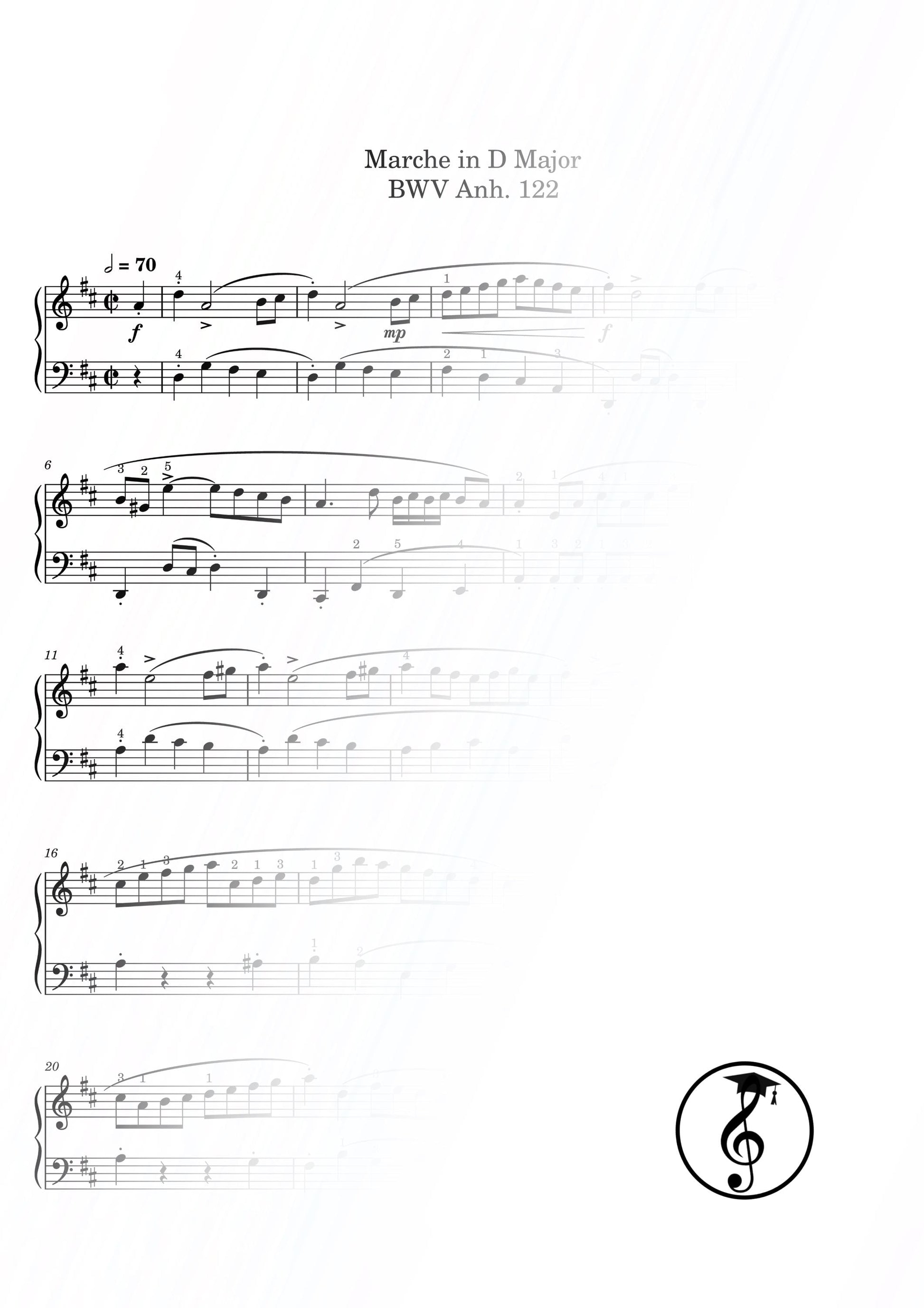 Complete Baroque repertoire bundle Notebook for Anna Magdalena Bach, 16 piano pieces arranged for Grade 3–4, scholarly PDF edition with clean notation, ideal for recital preparation, curriculum planning, and teaching.