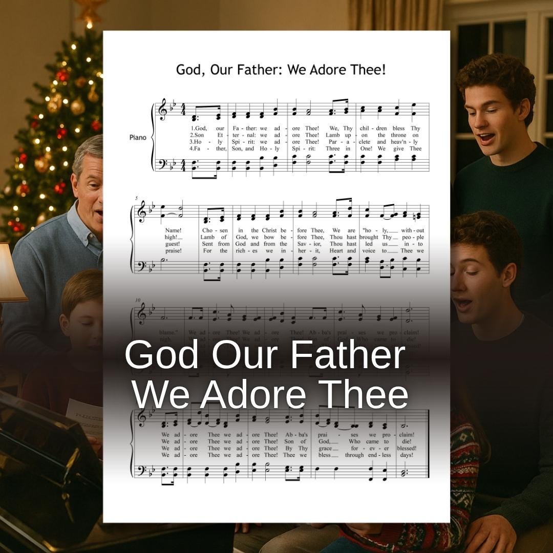 God Our Father We Adore Thee - SATB Choir Sheet Music – Hymn PDF with Piano Accompaniment