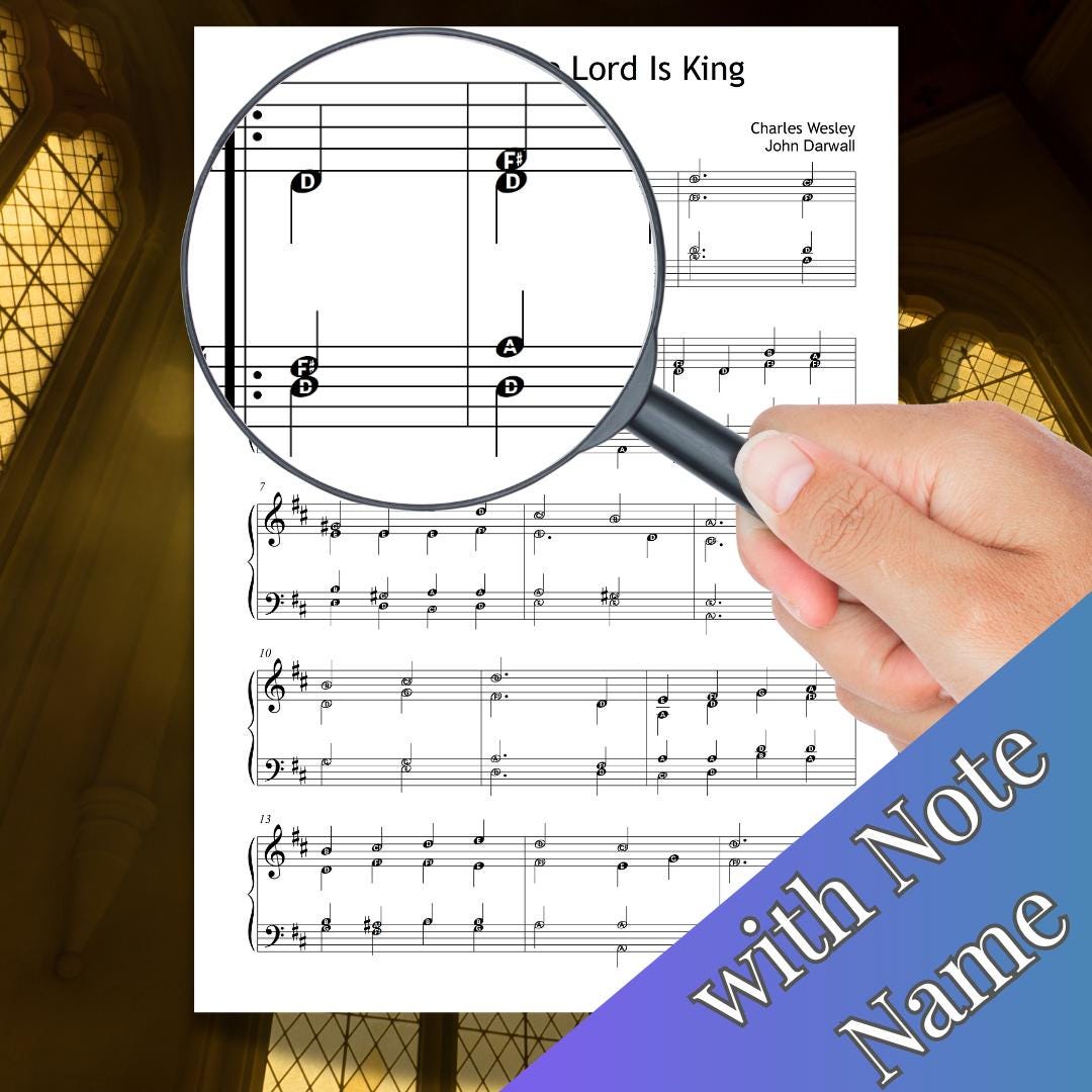 Rejoice The Lord Is King | Color Coded Notes & Printable Hymn PDF