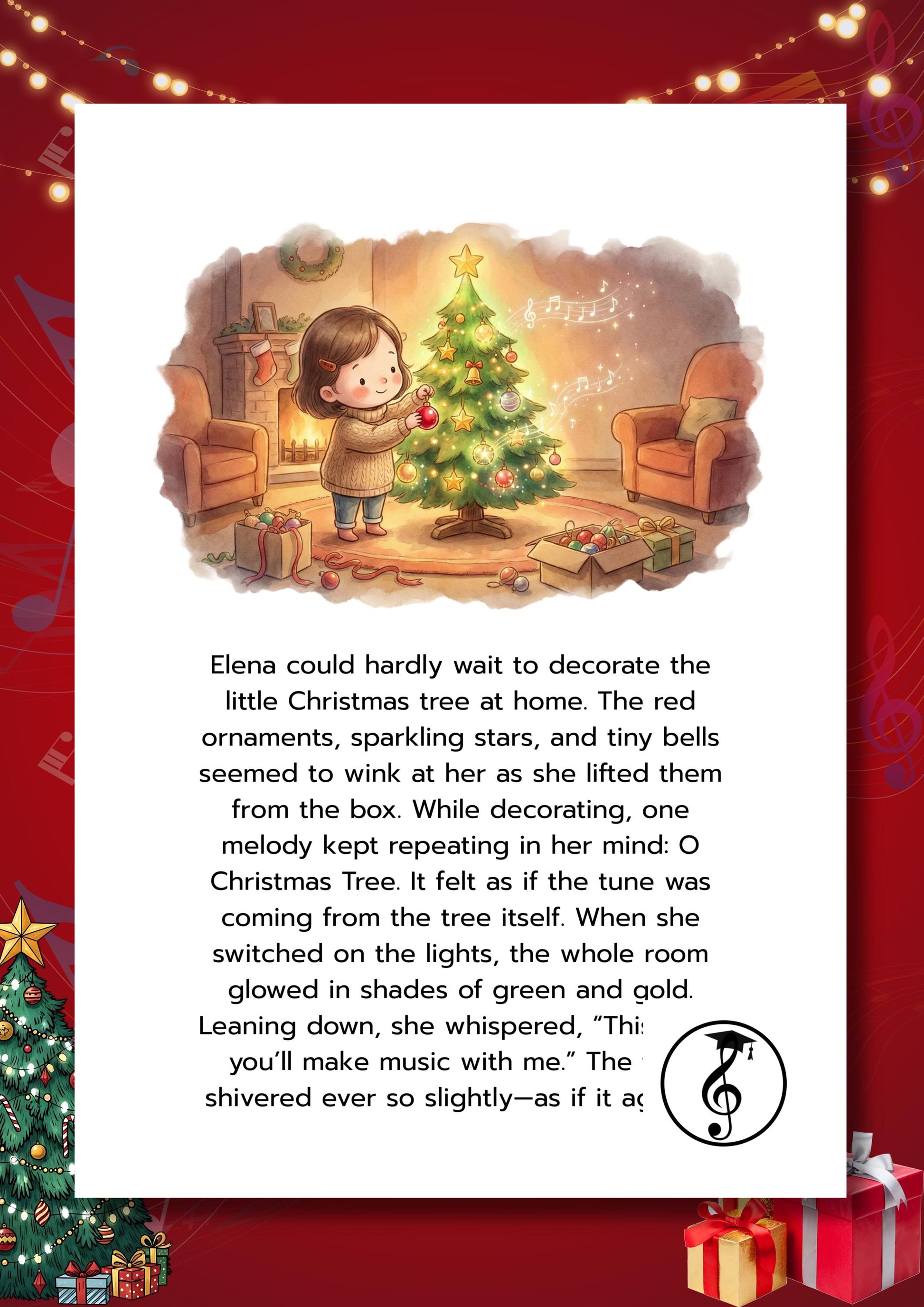 Advent Piano Calendar digital Christmas teaching resource with 24 easy piano pieces, story pages, color notes, QR videos, and child-friendly graphics ideal for December lesson planning.Christmas Time Is Here, We Wish You a Merry Christmas, Carol of the Bells, The First Noel, Adeste Fideles, For All the Saints, How Great Thou Art, O Holy Night, Once in Royal David’s City, Away in a Manger, What Child Is This, Silent Night
