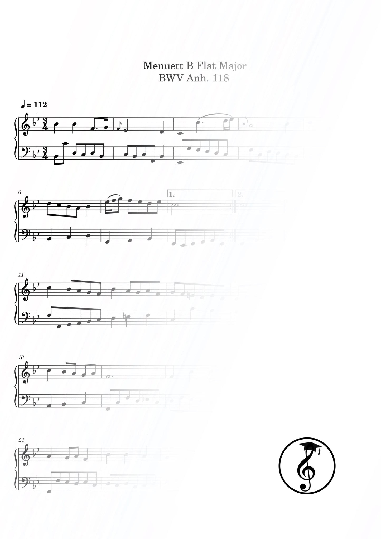 Notebook for Anna Magdalena Bach Baroque piano repertoire set, 16 works in one scholarly Grade 3–4 PDF collection, downloadable digital edition designed for teaching articulation, phrasing, and historical style.