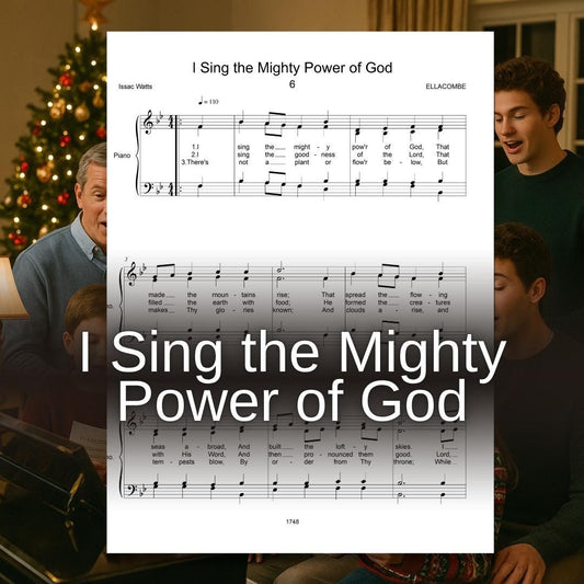 I Sing the Mighty Power of God | SATB Choir Sheet Music Digital PDF