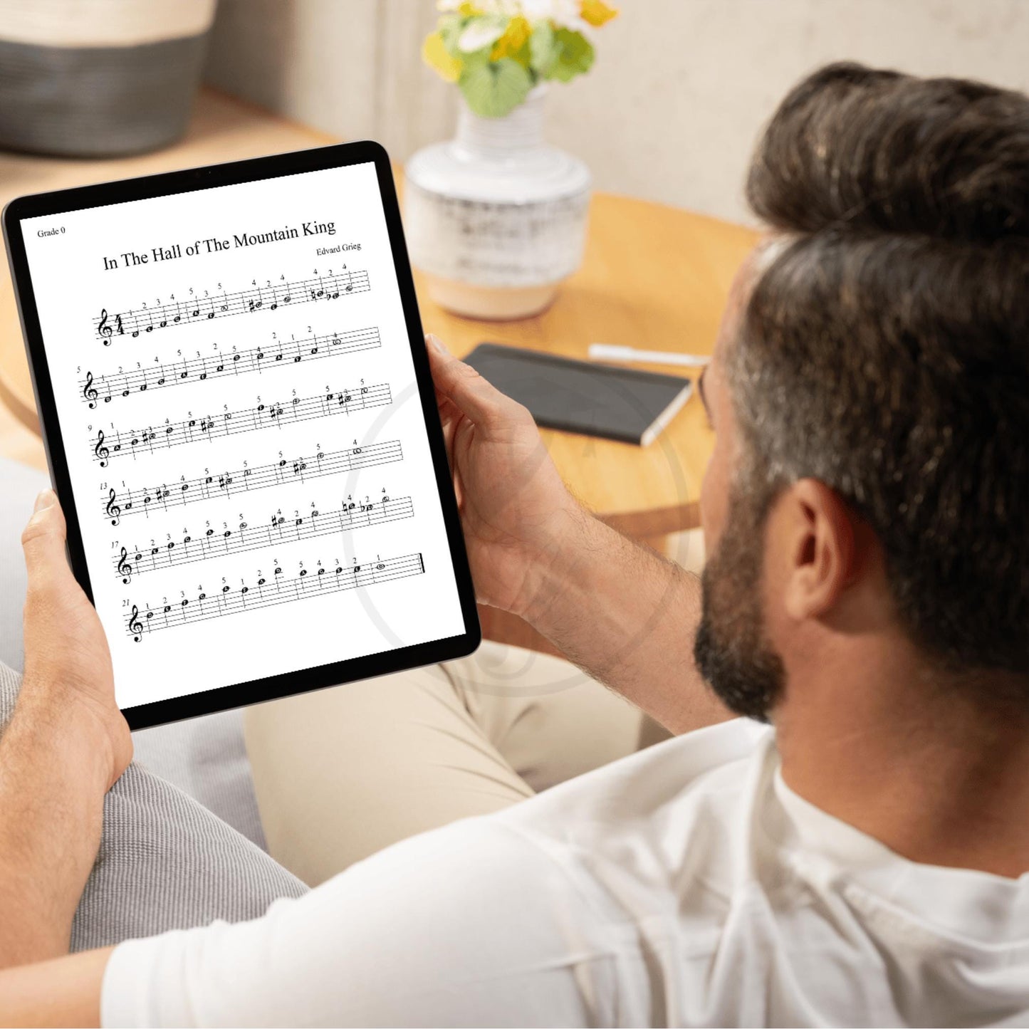 In the Hall of the Mountain King- Grade 0 - Easy Piano Sheet for Beginners | Colorful Notes + Finger Numbers | Educational Piano Resource