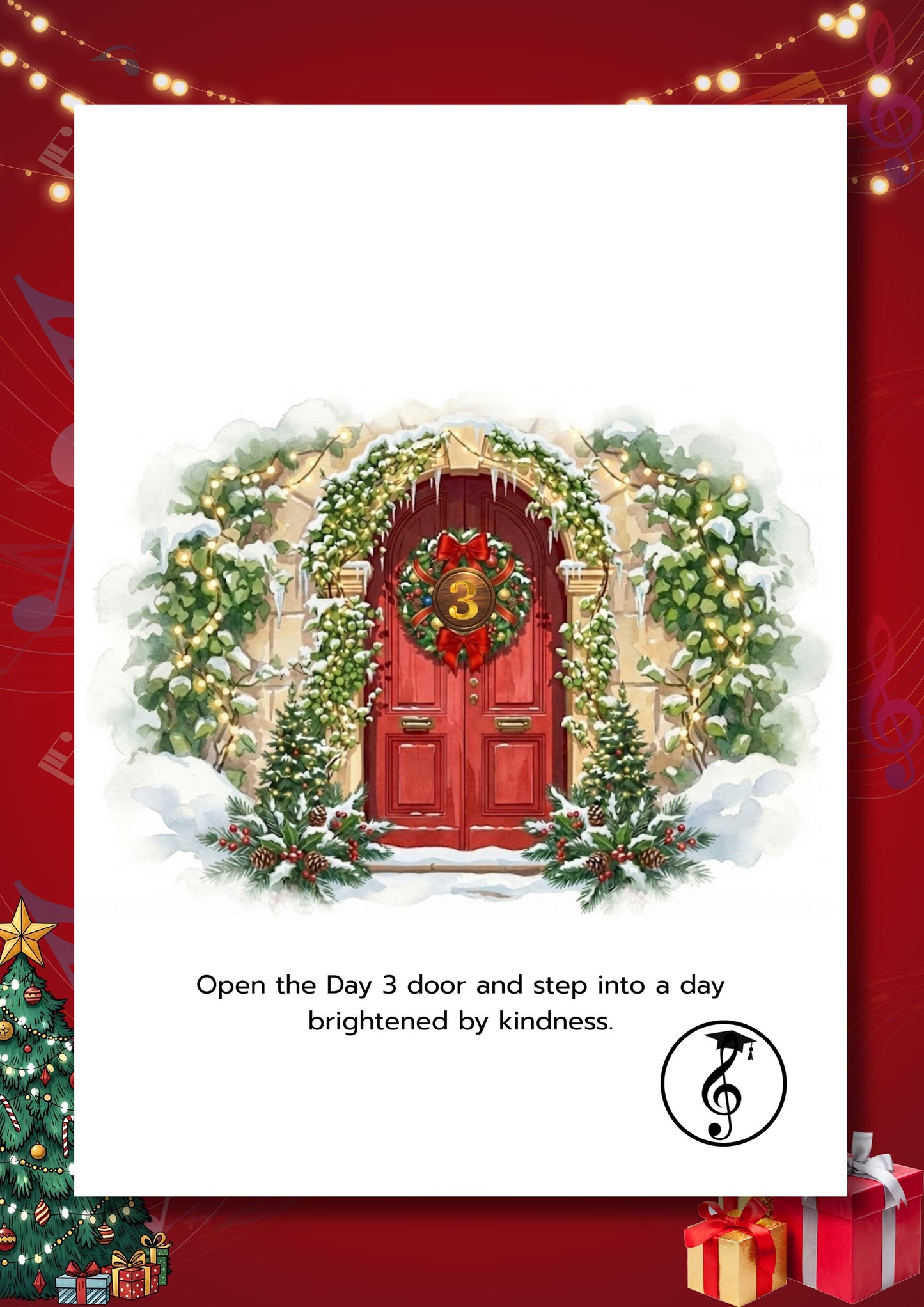 Advent Piano Calendar printable children’s Christmas piano book featuring bright color-coded notes, Advent stories, illustrated pages, and right-hand-only music suitable for ages 3–15. Santa Claus Is Coming to Town, Silver Bells, White Christmas, Christmas Time Is Here, We Wish You a Merry Christmas, Carol of the Bells, The First Noel, Adeste Fideles, For All the Saints, How Great Thou Art, O Holy Night, Once in Royal David’s City, Away in a Manger, What Child Is This, Silent Night