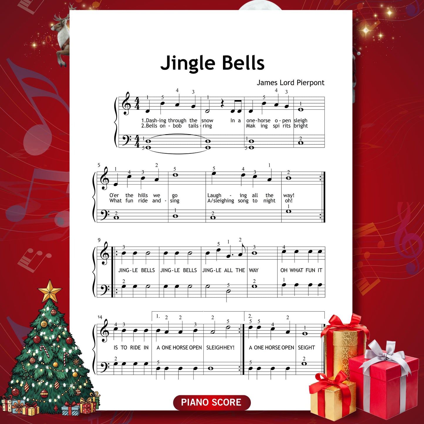 names, lyrics, and violin accompaniment, designed for cheerful beginner performances.
