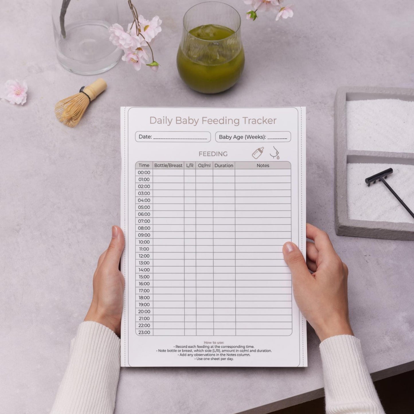Baby Daily Tracker - Infant Feeding Chart & Sleep Diaper Log | Digital Baby Planner