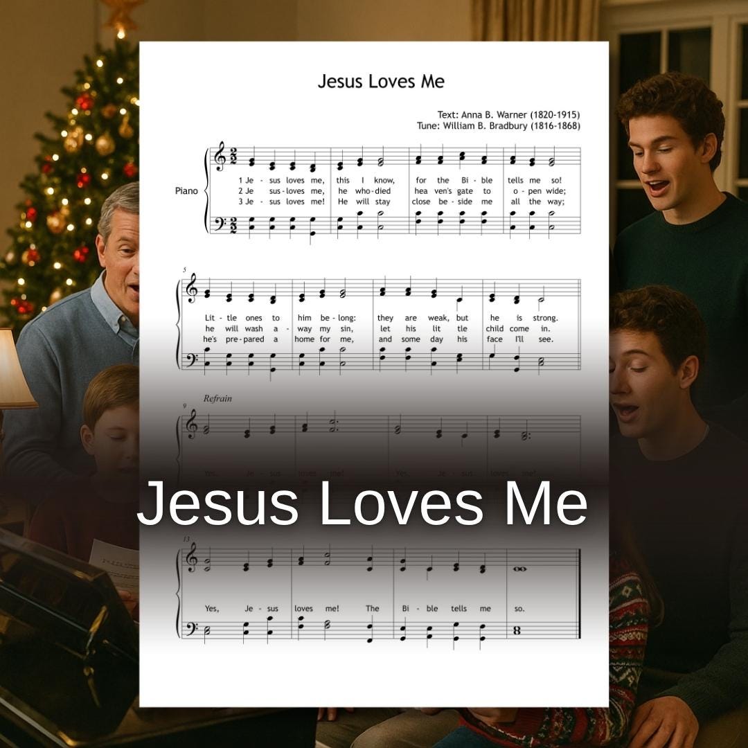 Jesus Loves Me Sheet Music - SATB Choir Music With Piano Accompaniment Score PDF