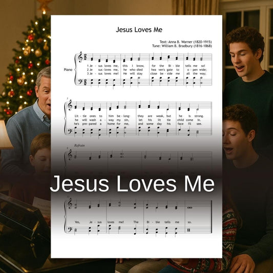 Jesus Loves Me Sheet Music - SATB Choir Music With Piano Accompaniment Score PDF