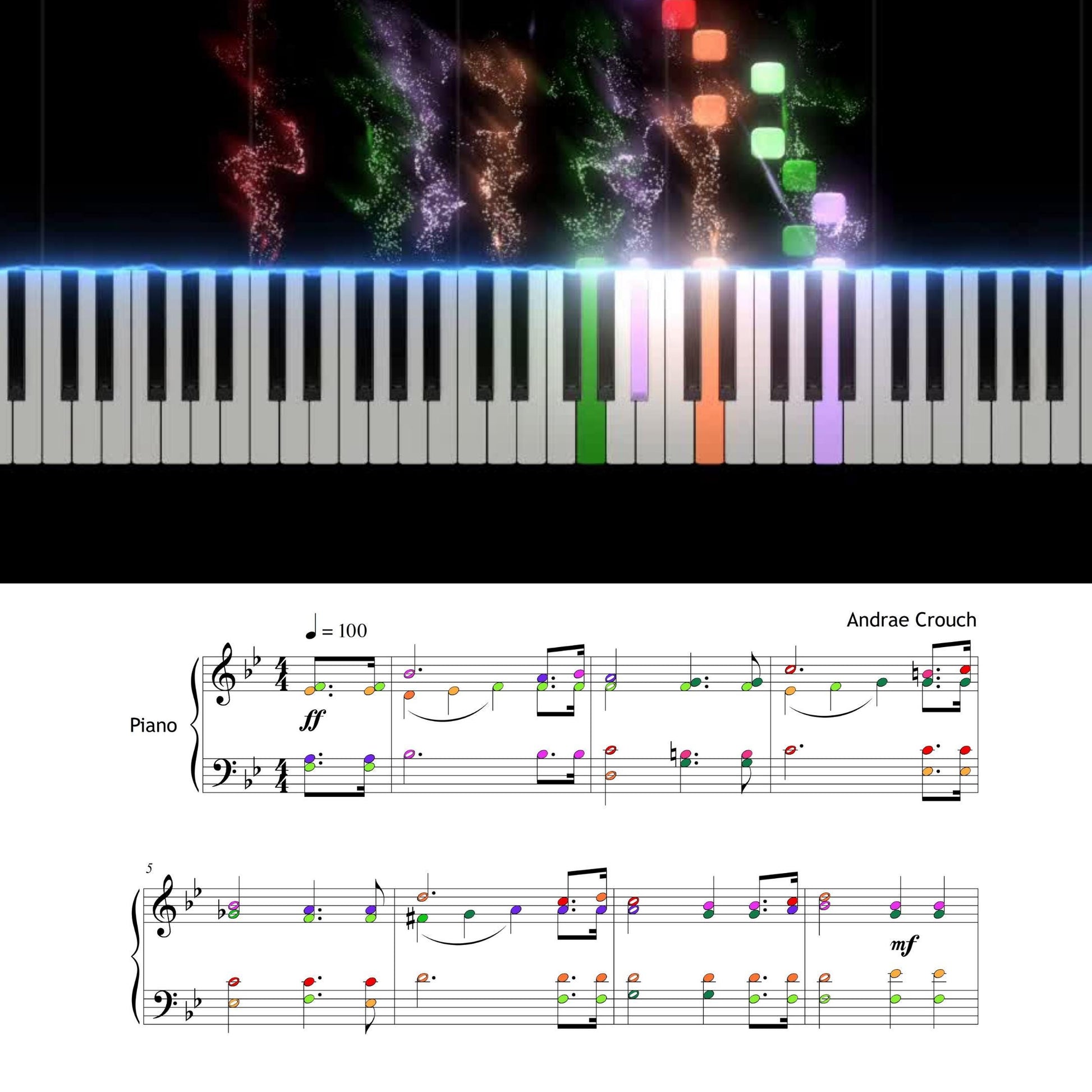 Downloadable SATB choral arrangement of My Tribute by Andraé Crouch with piano accompaniment.
Includes full lyrics and professional engraving, perfect for choirs and music ministries.