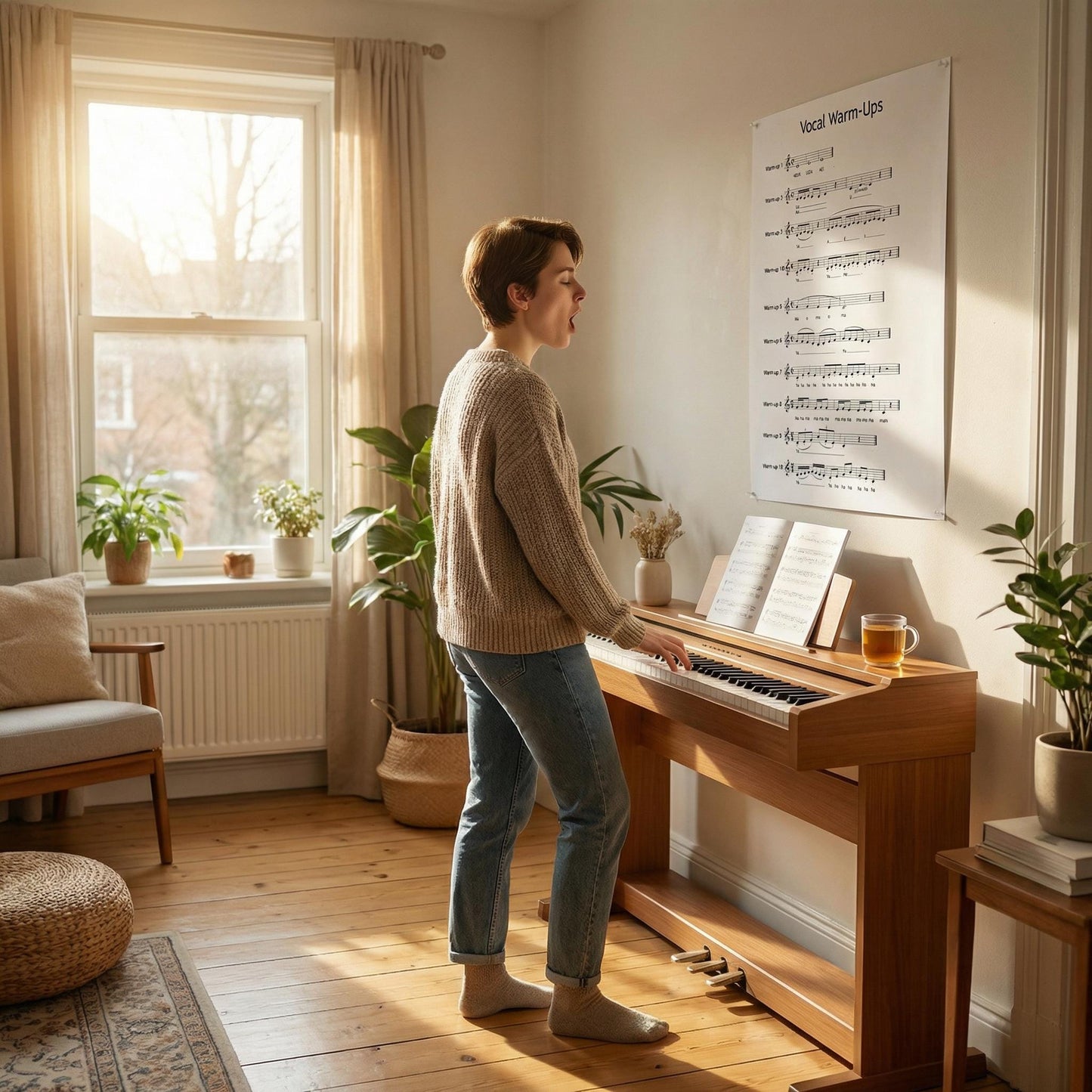 Vocal Warm Ups - Choir Warm Ups & Voice Exercises with Piano Accompaniment Guide